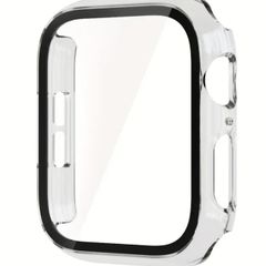 Case Screen Protector Tempered ultra for Apple Watch Series 7 8 45mm / Clear Free inspection