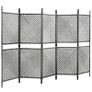 Fence Panel Poly Rattan 3x2 m Anthracite Image 2