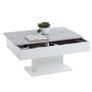 FMD Coffee Table Concrete Grey and White Image 4