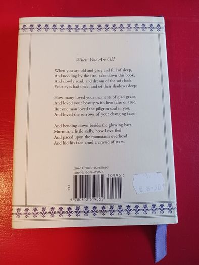 W.B.Yeats / A Poet to his Beloved/ The Early Love Poems/ 1985