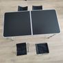 KADAX Folding Camping Table Set with 4 Chairs Image 4