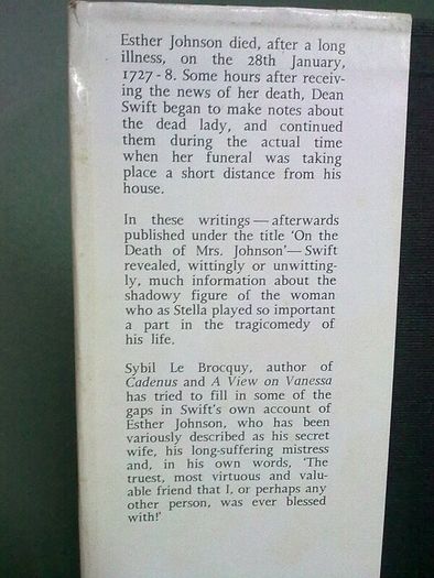 Swift's most valuable friend by Sybil Le Brocquy Dolmen Press Ireland Irish