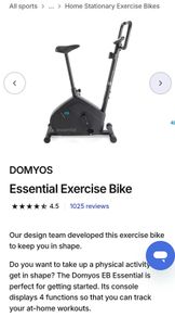 exercise bike like new