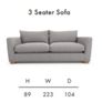 3 Seater and 2 Seater Couch Sofa Image 4
