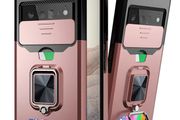 Slide Camera Case for Google Pixel 6 Pro Car Magnetic Ring Holder With Card Slot Armor Shockproof Protect Phone Cover