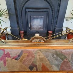 Antique brass fender