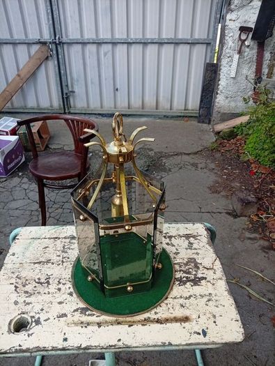 Vintage Brass Hall Lantern Light