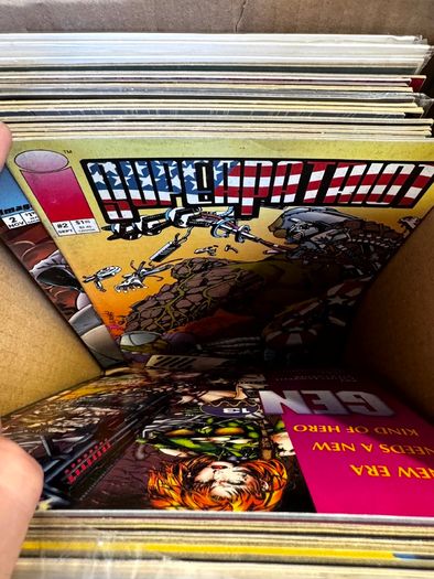 Image & Top Cow Long Comic Box w 320 comics for Sale