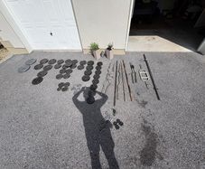 Home Gym weights bench bike