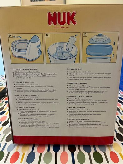 NUK Vapo Rapid Steam Steriliser