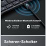 ProtoArc XK01 Foldable Bluetooth Keyboard with Number Pad - Full-Size Portable Wireless Folding Keyboard for Windows, ios, Android & Tablets | QWERTY UK Layout | Black Image 4