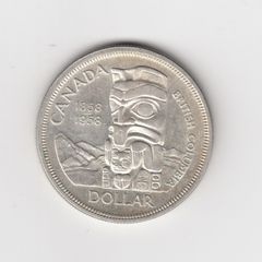 CANADA 1858-1958 Dollar, 80% silver coin (No. 346)