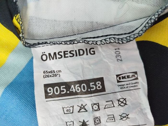 3 x Large IKEA Omsesidig cushion covers