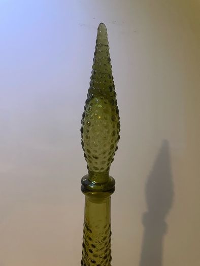 Retro vintage Empoli Italian genie pimple pattern design bottle c1960
