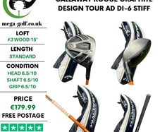 Callaway Rogue #3 Wood 15 Degree / Graphite Design Tour Ad Di-6 Stiff