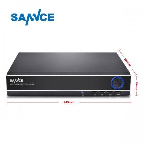 27531 SANNCE 4CH HDMI DVR 720P CCTV Home Security Video without Hard Drive