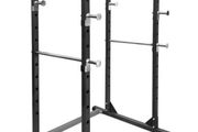 olympic gym cage set up 125kg barbbell hit fitness