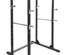 olympic gym cage set up 125kg barbbell hit fitness