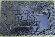 Welcome To My Garden Sign made of Cast Iron - Wall Decor - Garden Decor - Home Decor - Garden Sign - Cast Iron Sign - Housewarming Gift Idea