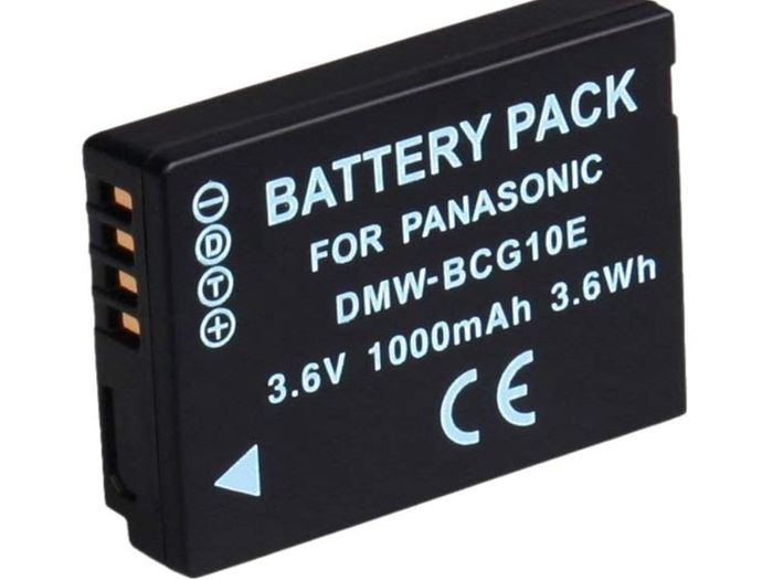 Panasonic compatible DMW-BG10E Replacement battery, 1000mah