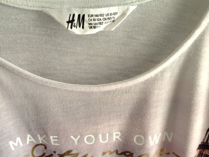 H&M girl top 10-12 years