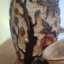 Indian Tree Pottery Jug Pitcher with basket H J Wood Vintage Ceramic Vase Staffordshire 579 Image 3