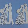 Die Cuts - Wedding - Bride & Groom  x 3 - Mixed colours available Image 5