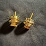 strap lock guitar system gold Image 3