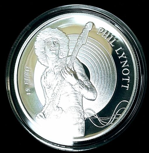 Phil Lynott Silver Proof Central bank issue with original case and coa