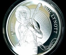 Phil Lynott Silver Proof Central bank issue with original case and coa