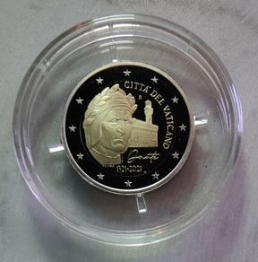 Vatican 2 Euro Base Metals Proof Coin 2021 - Seventh Centenary of the Death of Dante Alighieri - 2 Euro Commemorative Coin