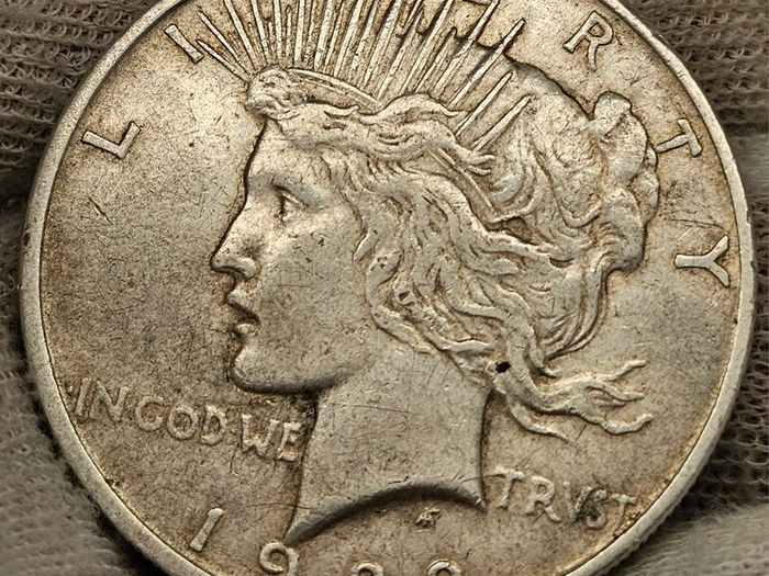 USA United States Silver 1922 D Peace Dollar