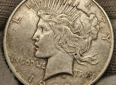 USA United States Silver 1922 D Peace Dollar