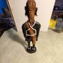 Vintage Authentic African Folk Art Masai Warrior  of Wooden Sculpture Statue Kenya. Image 5