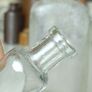 470 - Set of 6 Vintage Clear Glass Cork Screw Top Collectible Decorative Bottles Image 6