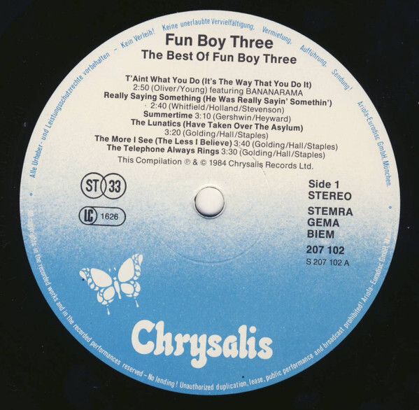 Fun Boy Three  The Best Of Fun Boy Three