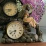 Clock, figures, Display Cabinet Image 10