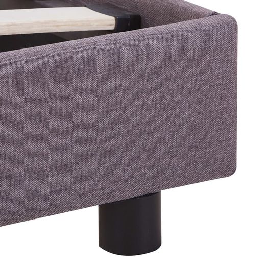 Bed Frame Taupe Fabric 180x200 cm 6FT Super King