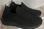Black Knitted Trainers