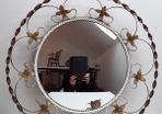 Retro round mirror