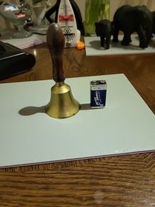 Vintage brass bell small