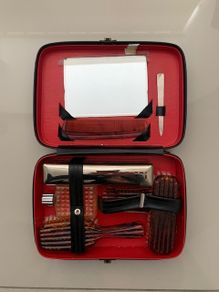 Mid Century Avon Men's Vanity Travel Set in Case
