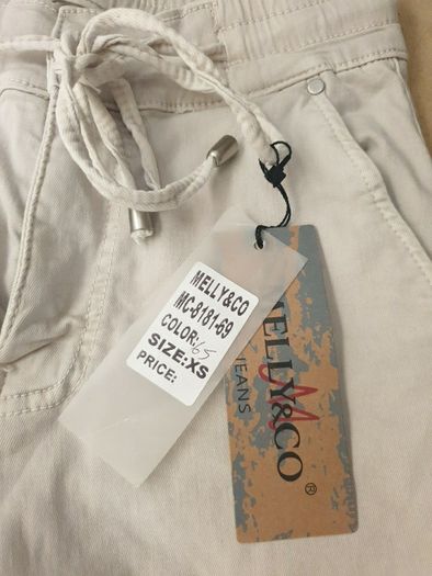 Melly & co beige jogger jeans uk 10
