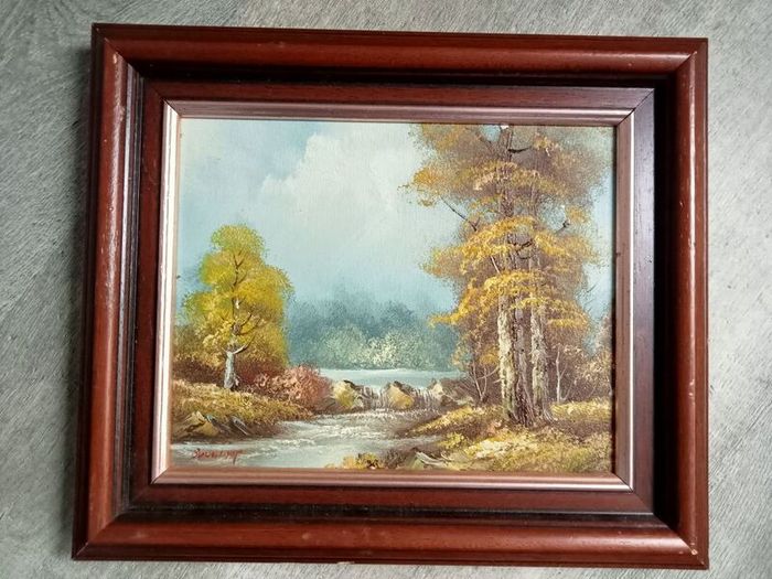 Vintage Artist Signed Original Oil Painting