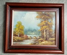 Vintage Artist Signed Original Oil Painting