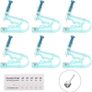 NEW SALE | 6pcs disposable Safety Ear Piercing Gun Unit Tool with Asepsis Pierce Kit Blue for Piercing kit Piercing Supplies with Ear Stud Image 3