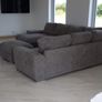 Large L shaped couch with foot stool Image 4