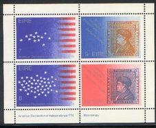 1976 Ireland Bi-Centenary of the American Decoration of Independence Commemorative Stamps Miniature Sheet Mint Never Hinged (MNH)