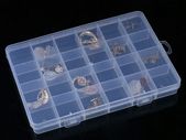 24 Grids Plastic Storage Box Transparent Pill Beads Screw Organizer Jewelry Earrings Classification Display Container