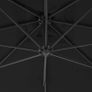 Cantilever Umbrella with Steel Pole 300 cm Black Image 4
